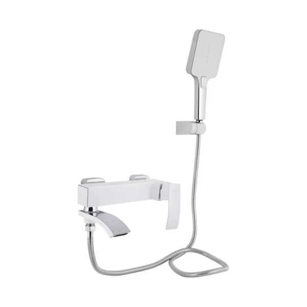Смеситель для ванны Qtap Swan Cascada однорычажный, хром (QTSWA260CRW45569)