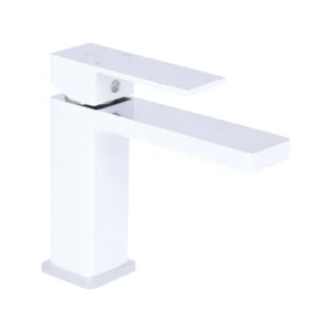 Смеситель для умывальника Qtap Gemini однорычажный, белый (QTGEM270CRW45675)