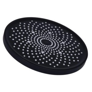 Лейка для верхнего душа Qtap Hlavova 230x230 пластик, черная матовая (QTHLA107BLM45788)