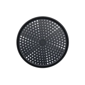 Лейка для верхнего душа Qtap Hlavova 255x255 пластик, черная матовая (QTHLA107BLM45949)