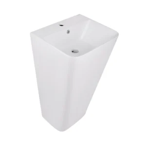 Умывальник напольный Qtap Tern 440х380 прямоугольный, белый (QT1711G302WN)