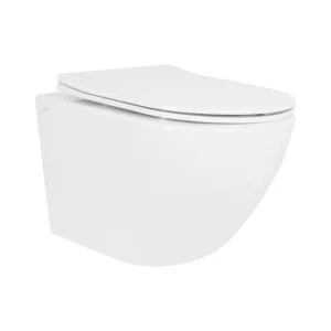 Унитаз подвесной Qtap Jay Ultra Quiet 520х360 безободковый, белый (QT07335175W)