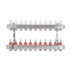 Коллектор теплого пола Icma 1″x3/4″ 11 выходов, с расходомерами (87K073179PT32QU)