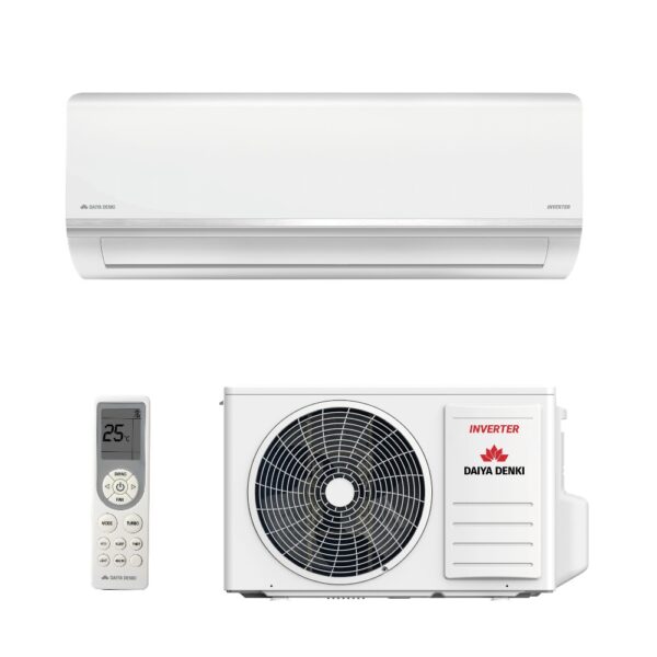 Кондиционер Daiya Denki Kitsune SGS25SR-S 25м2 (-15°C) R410 инверторный, белый + пульт ДУ