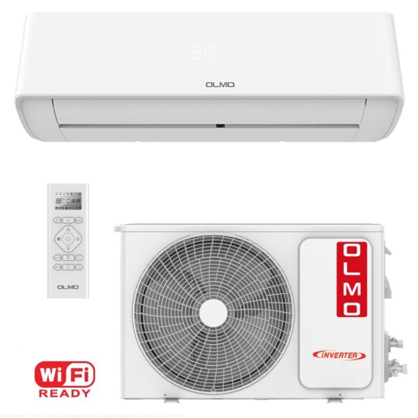 Кондиционер OLMO OSH-09FWH 25м2 (-25°C) R32 инверторный, белый + пульт ДУ (Wi-Fi)