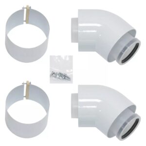 Колено коаксиальное Vaillant 80/125 мм 45° (303611)