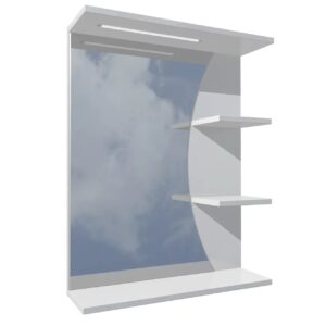Зеркало для ванной комнаты AVT Луна 700х550 прямоугольное, с LED-подсветкой