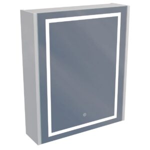 Зеркальный шкаф в ванную AVT Классик 650х550 прямоугольный с LED-подсветкою