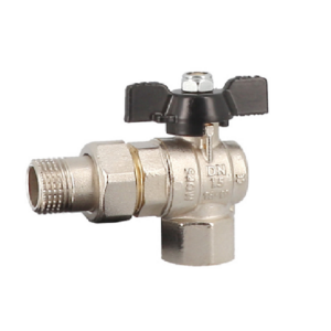 Кран шаровой General Fittings 1/2" с сгоном, полнопроходной, угловой