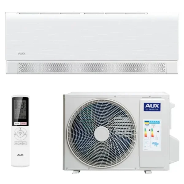 Кондиционер AUX C-Series ASW-H09CAR3DI 25м2 (-30°С) R32 инверторный, белый + пульт ДУ (Wi-Fi)
