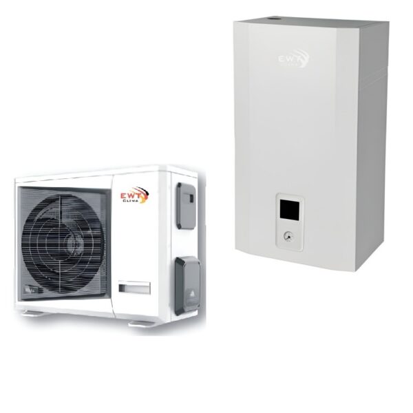 Тепловой насос EWT Clima HP-IDU12CI/HP-100CV1S 100м2 (-28°С) R32 Воздух-Вода, инверторный + пульт ДУ