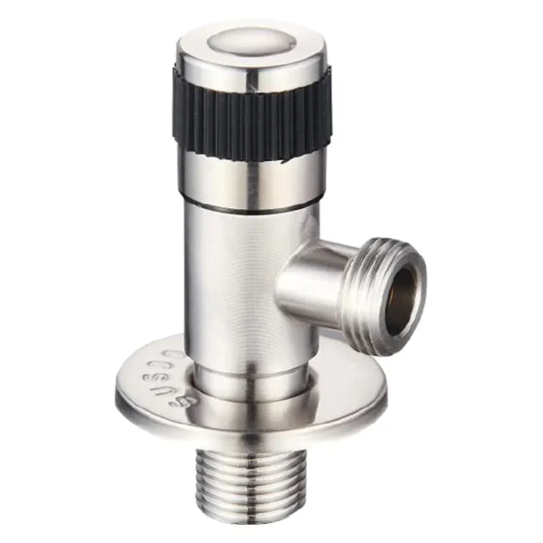 Приборный кран Champion VAL-04 1/2"x1/2" НН угловой, нержавеющая сталь (CH0323)