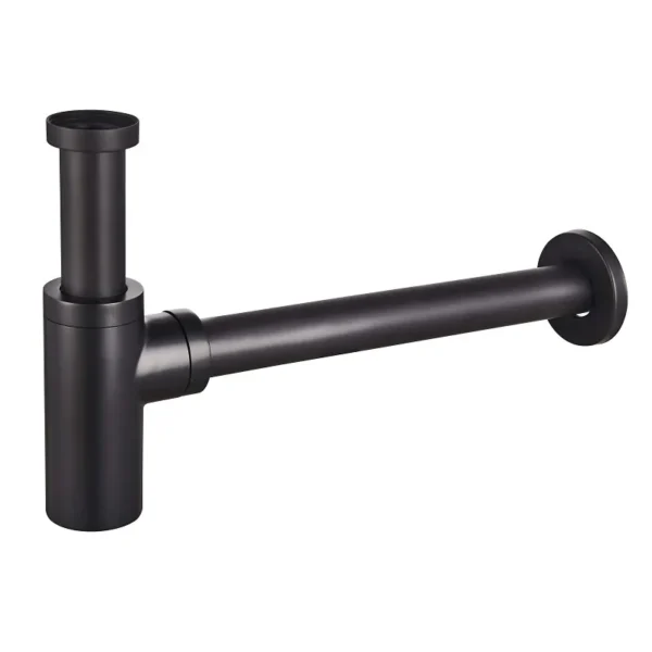 Сифон для раковины Champion 1 1/4" латунь, черный матовый (CH0369)