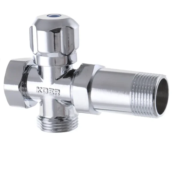 Приборный кран Koer KR.521 3/4″x3/4″3/4" ВНН угловой, латунь (KR0148)