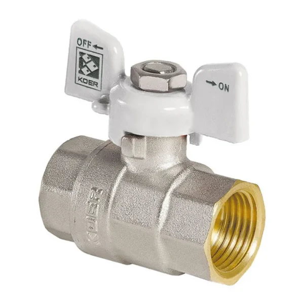 Кран шаровой Koer KR.217.W 1″ ВН прямой, латунь (KR0180)