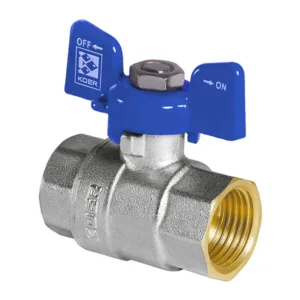 Кран шаровой Koer KR.217.B 3/4″ ВВ прямой, латунь (KR2720)