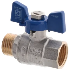 Кран шаровой Koer KR.218.B 1/2″ ВН прямой, латунь (KR2722)