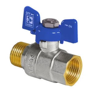 Кран шаровой Koer KR.218.B 3/4″ ВН прямой, латунь (KR2723)