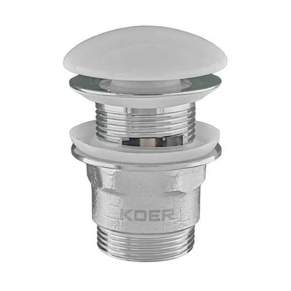 Донный клапан Koer PW-03-11 1 1/4″ для раковины, хром (KR3397)