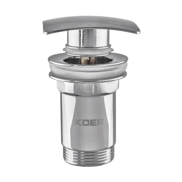Донный клапан Koer PW-04-01 1 1/4″ для раковины, хром (KR3398)