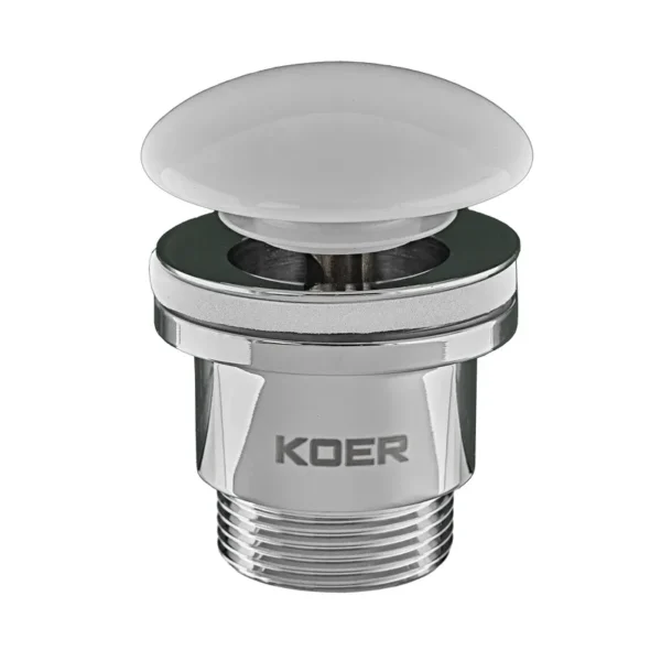Донный клапан Koer PW-01-11 1 1/4″ для раковины, хром (KR3405)