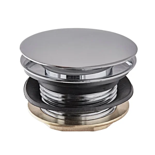 Донный клапан Koer PW-05-01 1 1/2″ для раковины, хром (KR3406)