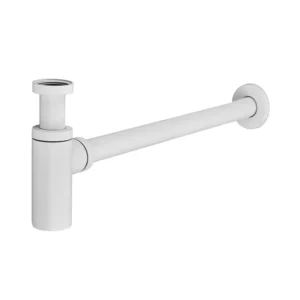 Сифон для раковины Koer BT-01-03 1 1/4" латунь, белый матовый (KR3409)