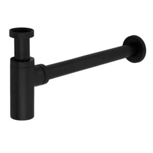 Сифон для раковины Koer BT-01-05 1 1/4" латунь, черный матовый (KR3410)