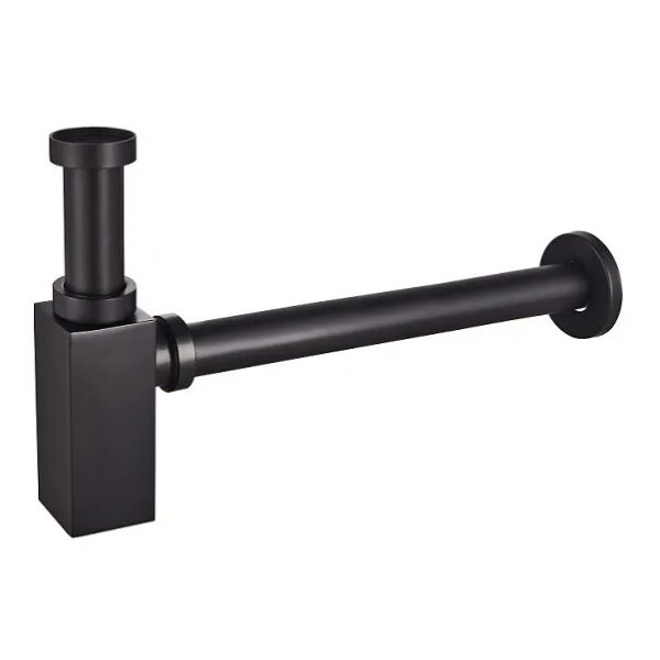 Сифон для раковины Koer BT-02-05 1 1/4" латунь, черный матовый (KR3412)