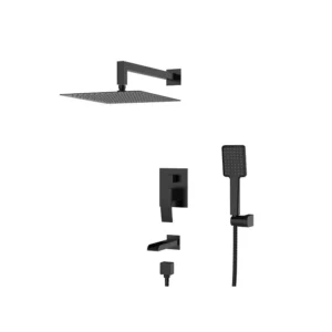 Душевая система Koer KB-68007-05 скрытого монтажа, латунь, черная матовая (KR3467)