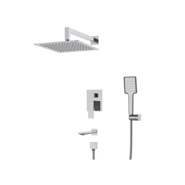 Душевая система Koer KB-64010-01 скрытого монтажа, латунь, хром (KR3492)