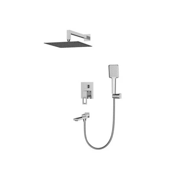 Душевая система Koer KB-66009-01 скрытого монтажа, латунь, хром (KR3508)