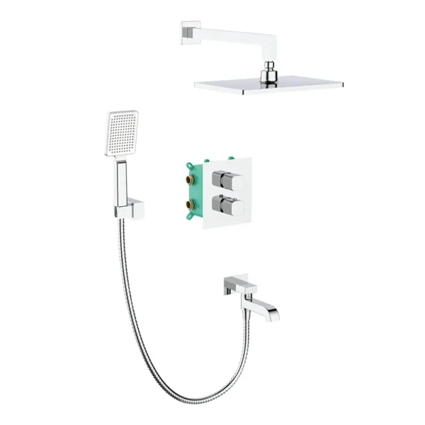 Душевая система Koer KB-67011-01 скрытого монтажа, латунь, хром (KR4726)