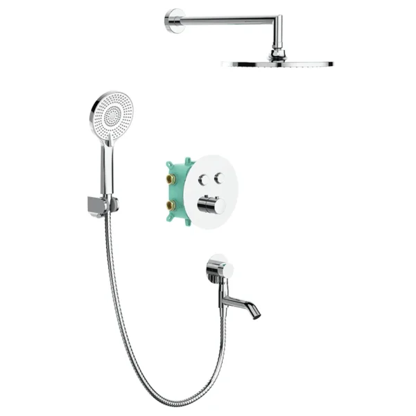 Душевая система Koer KB-67012-01 скрытого монтажа, латунь, хром (KR4728)