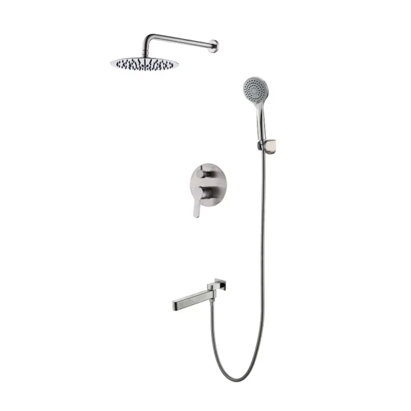 Душевая система Koer KI-66016-02 скрытого монтажа, нержавеющая сталь (KR4792)