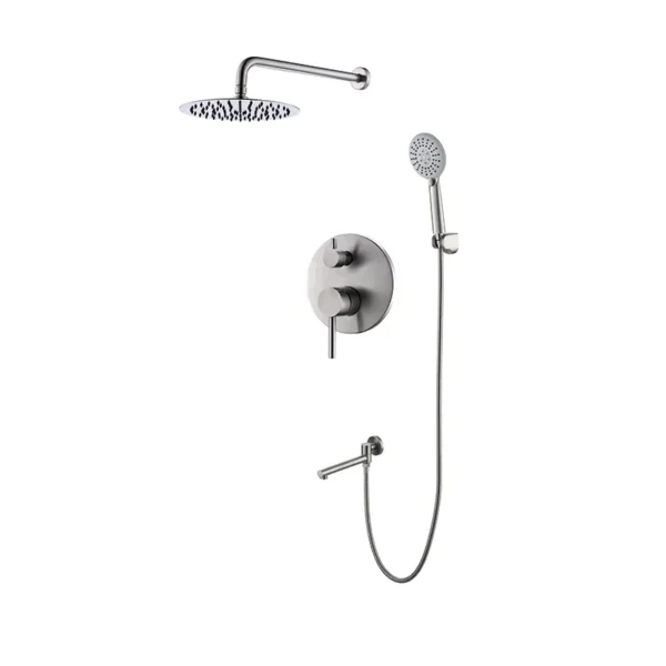 Душевая система Koer KI-66018-02 скрытого монтажа, нержавеющая сталь (KR4794)