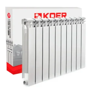 Биметаллический радиатор Koer 100 Bimetal-500 боковое подключение, белый (кратно 10 секций) (KR5145)