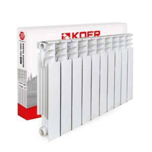 Биметаллический радиатор Koer 100 Bimetal-500 боковое подключение, белый (кратно 10 секций) (KR5164)