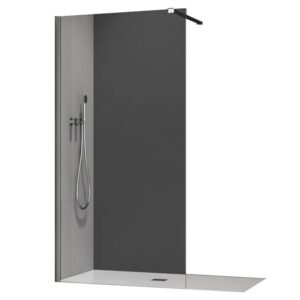 Душевая перегородка Koer SR 2000х1000 стекло 8 мм, хром (KR5393)