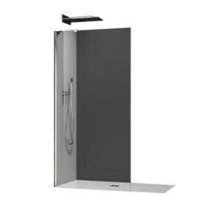 Душевая перегородка Koer SR 2000х1000 стекло 8 мм, хром (KR5395)