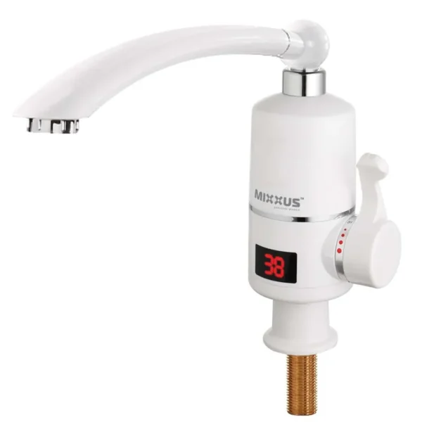 Проточный водонагреватель Mixxus Electra 120-E 240 В 3,6 кВт с дисплеем, белый (MI2745)