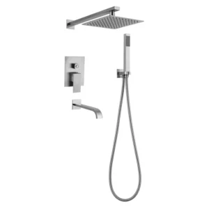 Душевая система Mixxus KUB-009 Inner скрытого монтажа, нержавеющая сталь (MI5945)