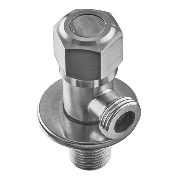 Приборный кран Mixxus VAL-06 1/2″x1/2″ НН угловой, нержавеющая сталь (MI6056)