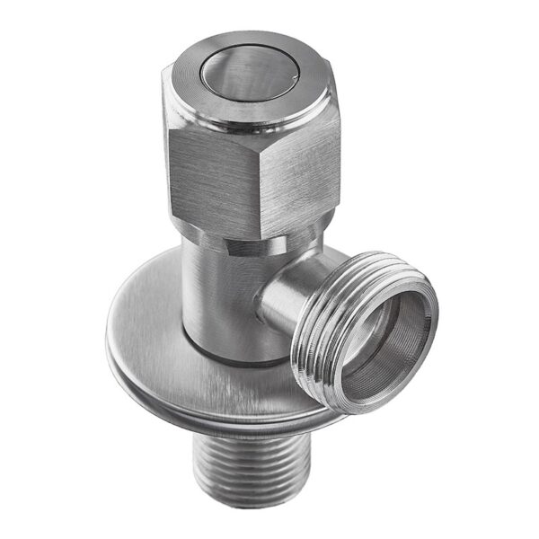 Приборный кран Mixxus VAL-07 1/2″x3/4″ НН угловой, нержавеющая сталь (MI6057)