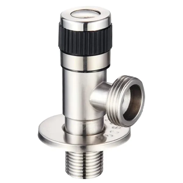 Приборный кран Mixxus VAL-05 1/2″x3/4″ НН угловой, нержавеющая сталь (MI6162)