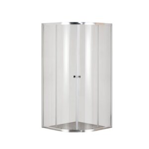 Душевая кабина Mixxus PLAIN 185х90 полукруглая, стекло 4 мм, без подонна (MI6899)