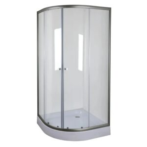 Душевая кабина Mixxus PLAIN 185х90 полукруглая, стекло 4 мм, без подонна (MI6902)