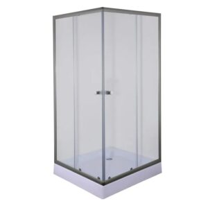 Душевая кабина Mixxus CUBIC 195х90 квадратная, стекло 4 мм + поддон 90х90 графит (MI6905)