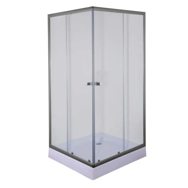 Душевая кабина Mixxus CUBIC 195х90 квадратная, стекло 4 мм + поддон 90х90 графит (MI6905)