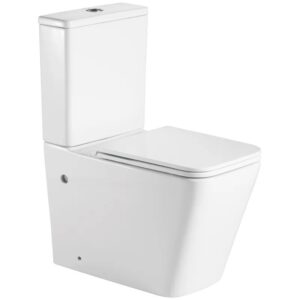 Унитаз напольный Mixxus Premium Quadro-0402-R 665×345 безободковый, белый (MP6458)
